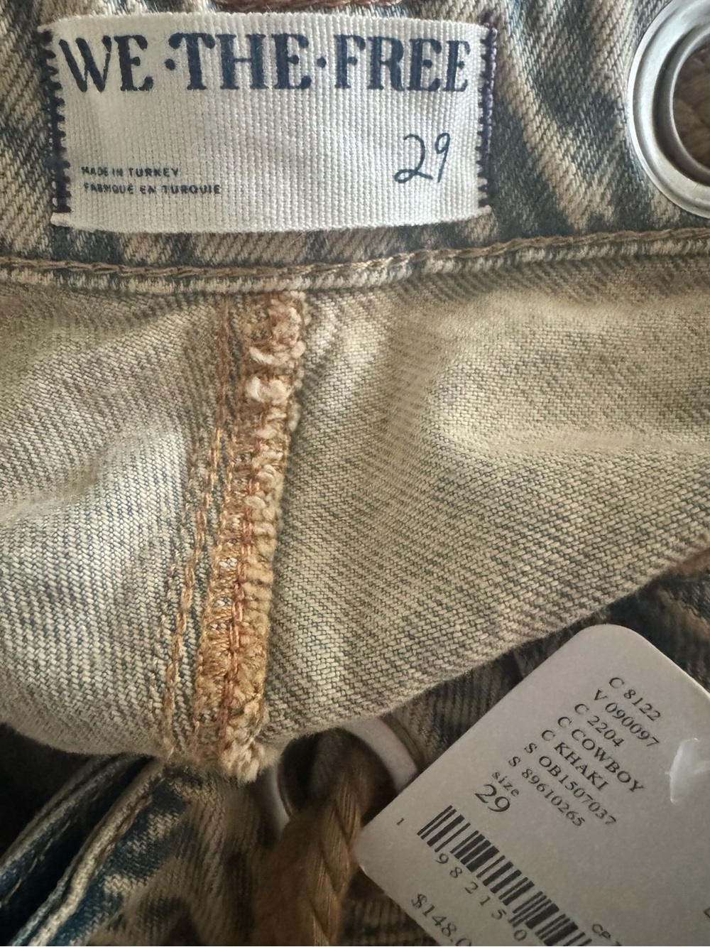 We The Free Women's Boyfriend Jeans in Khaki - Picture 6 of 6
